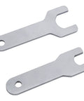 Top Shelf Pneumatic Air Die Grinder Wrench Kit Features 301-69A Small And 301-69B Large Open End Spanners in stainless steel.