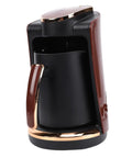Turkish Coffee Maker Machine 550W Electric Pot With Cup For Rich Turkish And Greek Coffee, durable build, side view