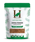 One Hundred Percent Totally Natural Aritha Powder Soapnut Hair Mask For Growth And Reduced Hair Fall, 227 g bag