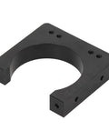 Premium Cast Aluminum Spindle Motor Mount Bracket Clamp Fits 71mm CNC Spindle Fixture with wire drawing anodized finish.