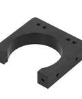 Top Shelf CNC Spindle Motor Mount Bracket For 71mm Collets Rock Solid Cast Aluminum Clamping Plate, black finish view.