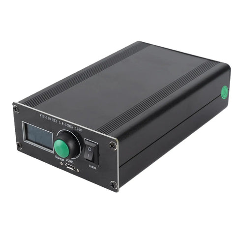 Compact Auto Tuner For Ham Radio 1.8 To 55 MHz With 0.96 Inch OLED Display Aluminum Alloy Housing And Auto Matching Unit
