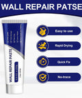 Fast Drying Wall Repair Paste For Cracks And Holes, Multi Function Drywall Patch Kit With Scraper And Sandpaper, Easy Interior Wall Mending