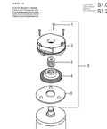 Exploded diagram of forklift electromagnetic brake assembly showing coil, brake disc and housing (S1.2-C441 series)
