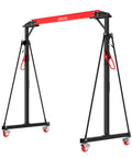 Hella Adjustable 1 Ton Gantry Crane, 2200 Lbs Portable Garage Hoist with caster wheels for easy mobility.