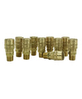 Box of 10 brass 3/8 Inch MNPT M Style Quick Change Coupler For Air Tools, Handles Up To 300 PSI, Delivers About 40 SCFM