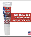 Midwest Hearth gasket cement tube, 2000°F, 2.7 fl oz, for wood stove gasket installation