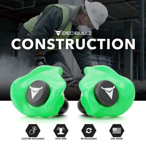 Custom Molded Earplugs With 31dB Noise Reduction Rating For Loud As Heck Environments Like Shooting Travel Swimming Work And Concerts Deliver Superior Comfort And Fit While Providing Gentle Long Lasting Hearing Protection.