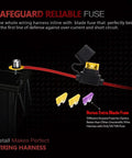 LED Light Bar Wiring Harness With Waterproof On Off Toggle Switch showing safeguard reliable fuse and extra blade fuses