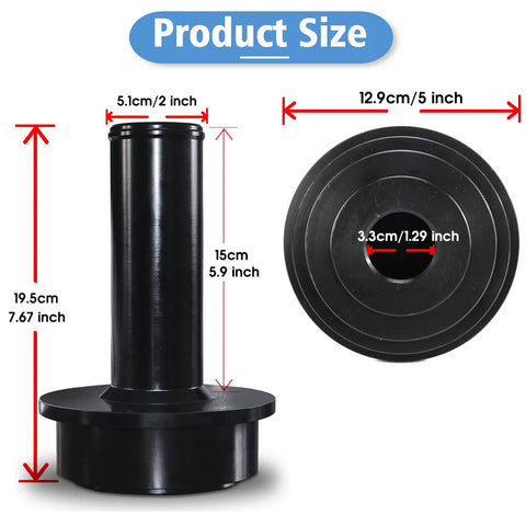 Tough As Nails Heavy Duty Steel Axle Shaft Seal Installer For 1998 To 2004 Ford F250 F350 F450 F550 4X4, detailed size view.