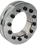 Tough As Nails Heavy Duty Steel Shrink Disc Keyless Locking Clamp for Power Shaft Setup 140 Mm Bore with Zinc Plated Rings