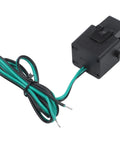 Premium Split Core Current Transformer Clamp Sensor 200A with black and green wires, designed for EV charging and grid tracking.