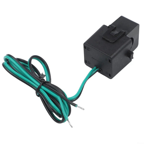 Premium Split Core Current Transformer Clamp Sensor 200A with black and green wires, designed for EV charging and grid tracking.