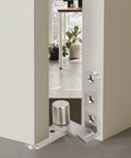 Heavy Duty Stainless Steel Door Pivot Hinges 130lb Load Bearing Hidden 270 Degree Inset Hinge for Bookcase Doors installed view