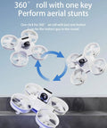Immersive FPV Racing Drone Kit With 1080P Camera And Goggles performing aerial stunts with hand-operated quadcopter in motion