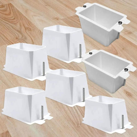 Easy Install Electrical Box Extenders Kit For 1 Gang And 4 Inch Square Boxes With Self Leveling Support Extends Depth By 1.5 Inches