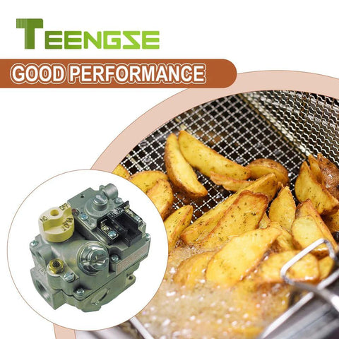 Gas Valve Knob Replacement 4 Pack with fried potatoes in basket, frying equipment, good performance