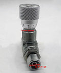 Metal tubular hydraulic bidirectional flow control restrictor valve with knurled knob, STB-G3/8, L08 connector