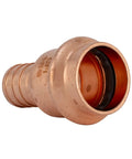 Three Quarters Inch Copper PEX Crimp to Copper Pipe and PEX Pipe Press Fitting Adapter Kit Lead Free Copper With Virgin EPDM O Ring closeup