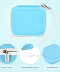 Kids Instant Print Camera Case With Three Roll Paper Refill Durable On The Go Case For Esoxoffore And Friends Dylanto Prograce Dududragon Careenoah Gktz Yeehao Letshaha Enerhamp Anchioo Ytetch Amzelas Weefun, blue PU, 5.5 x 5.1 x 3.1 in