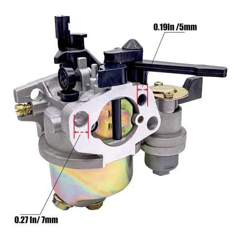 Carburetor For Powersports 196cc CT200U CT200U-EX Trail 200 Mini Bike Baja HT65 WR65 with measurements and plug-and-play design