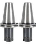 Two Pack CAT50 ER32 100 Collet Chuck And 4 Inch Extension Tool Holder Set, stainless steel, high speed CNC milling tool