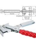 Heavy Duty Welding Toggle Clamp For Woodworking Jigs And Fixtures With Quick Release, metal build with red handle