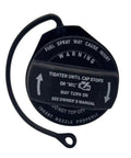 Top view of Gas Cap Filler For VW Jetta GTI Golf Beetle MK5 MK6 And Audi A3 S3 OE 5C0201550B 1K0-201-550-F 1K0201550AE Replacement Fuel Tank Cap