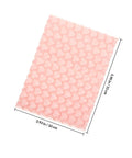 Pink Heart Shaped Bubble Mailers Pack 50 Lightweight Shockproof Envelopes for Jewelry and Collectibles showing size dimensions