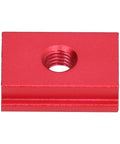 Red Sliding Nut T Track Slider Set With Aluminum Alloy Construction Dual Metric M6 Female Threads for Woodworking