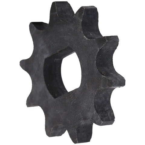 Premium Industrial Steel Chain Sprocket With 10 Teeth For Electric Scooter Replacement High Durability Heavy Duty Motor Gear Cog, side view.