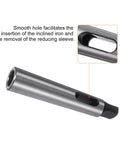 2 Pieces Morse Taper Adapter MT2 MT1 90mm Reducing Sleeve High Carbon Steel Drill Chuck Sleeve showing smooth hole for easy removal