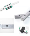 HG25 Linear Slider Rail Kit With 1500mm Length And Two HGH25CA Square Bearing Blocks For CNC Machines Pro Grade Heavy Duty Precision Linear Guide System For Smooth Motion And High Stability, 1500mm carbon steel rail with HGH25CA blocks