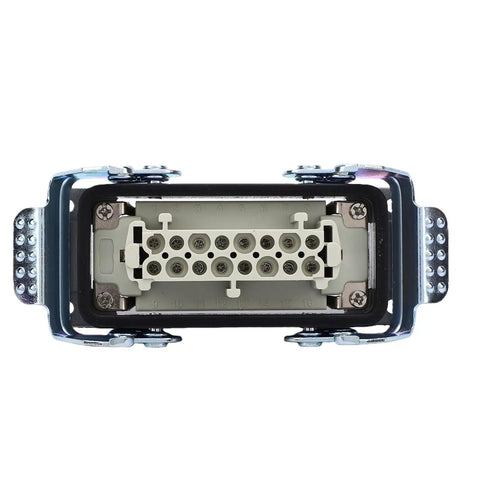 Beefy Heavy Duty Aviation Connector 16 Core With Screw Connection For Marine And Stage Equipment Silver Plated Contacts Aluminum Alloy Shell