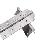8 Inch Stainless Steel Ball Bearing Door Hinges For Heavy Duty Wood Doors With Square Corner One Eighth Inch Thick Matte Black Finish