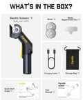 C10 Pro BowGuide Electric Cardboard Cutter Cordless Scissors with LED Display unboxing contents overview