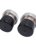 Two Pack Trailer Bearing Protectors 2.441 Inch Dia Stainless Steel Aluminum Alloy Heavy Duty Wheel Bearing Protectors