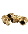 Grease Fitting Assortment 15 Piece Set With M6 M8 M10 Brass Straight Nipples For Equipment High Temperature Resistant Oil Nozzle Fitting Kit