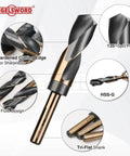 Angelsword 3/4 in HSS drill bit with tri-flat shank; 135° split point, two-flute design, hardened cutting edge