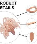 Close-up of Dent Pulling Rings Kit for Auto Body Repair 100 Piece Sets with triangle and straight washer styles
