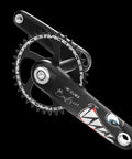 Dual Pack Mountain Bike Frame Protectors Stickers For Crankset And Handlebar One Pair 14 By 5.5 Cm Black Easy Install Durable Shield