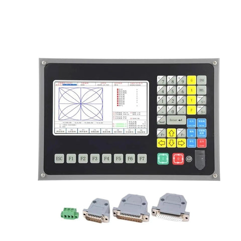 SF-2100C 2 Axis Starpeak Plane Cutting Controller for Plasma Cutters Pro Grade CNC Style Control Plug And Play Smooth Precision Reliable Performance Compatible With Industrial Plasma Systems front panel with screen and connectors