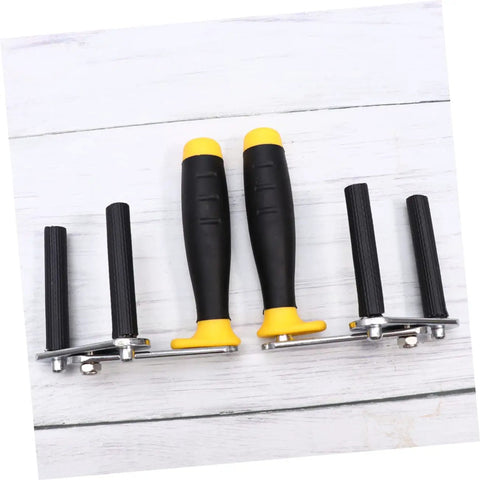 No Sweat Drywall And Gypsum Board Lifter Set Adjustable Angle Handles lightweight ceramic tile carrier for plasterboard.