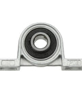 KP08 8mm Bore Zinc Alloy Pillow Block Bearing Flange Base Self Aligning Insert Bearing With Inner Ball Mount Front View