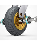 8 Inch Industrial Casters With Quiet Wear Resistant Rubber Wheels And 360 Degree Bearing For Flatbed Trolleys Steel Frame Beefed Up Thickened Design