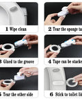 Touch Free Toilet Lid Lifter Two Pack White Hygienic Toilet Seat Handle Lift installation process in six steps