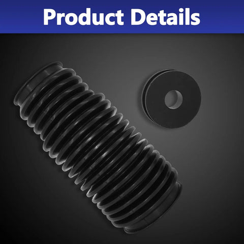 Beefed Up Rack And Pinion Boots Kit For BMW 3 Series And Z4 1999 To 2008 Includes 2 Tie Rod Boots Bellows With Clamps And Cable Ties