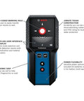 Pro Grade Wall Scanner For Electricians And Contractors All In One Multi Function Stud Finder And Live Wire Detector with features