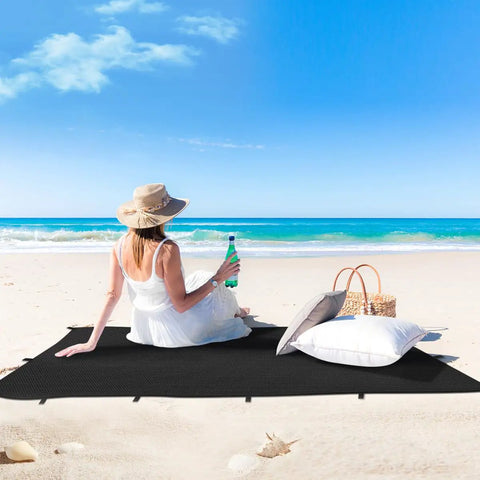 Heavy Duty Waterproof Tarp For Outdoor Use 5 By 5 Feet With UV Resistant And Tear Proof Cover on beach shielding items