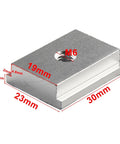 M6 threaded aluminum Slider Nuts For T Slot Woodworking Systems Easy Install Aluminum Alloy Fasteners For Thirty And Forty Five Type